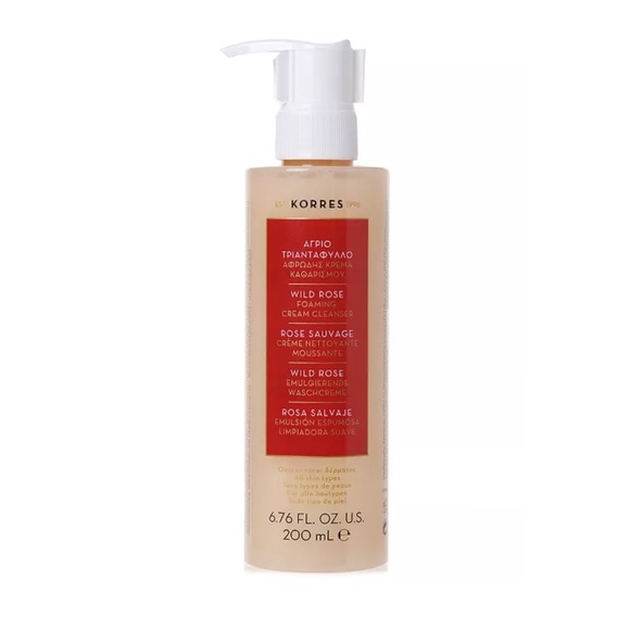 KORRES
Wild Rose Foaming Cream Cleanser, 6.76 oz